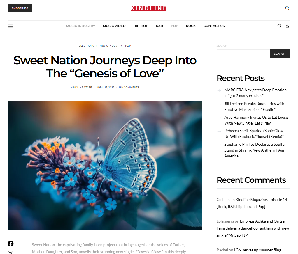 Kindline Genesis of Love Article